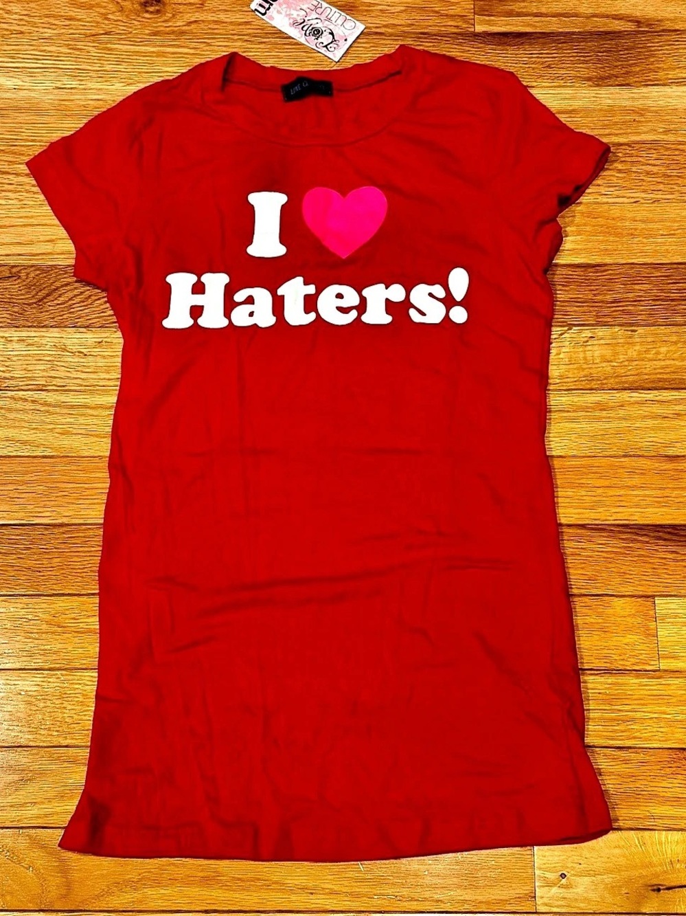 Love Culture Red Graphic Mini Dress